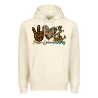 Sandshell peace love anchors Premium Hoodie - RacoonDesign