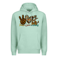 Seafoam peace love anchors Premium Hoodie - RacoonDesign