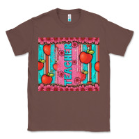 Chestnut teacher with  flower glitter and serape leopard Classic Tee - Artiststas