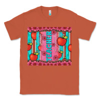 Copper teacher with  flower glitter and serape leopard Classic Tee - Artiststas