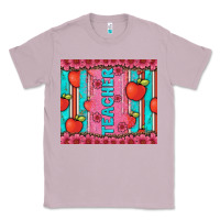 Lilac teacher with  flower glitter and serape leopard Classic Tee - Artiststas