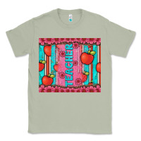 Matcha teacher with  flower glitter and serape leopard Classic Tee - Artiststas