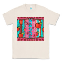 Natural teacher with  flower glitter and serape leopard Classic Tee - Artiststas