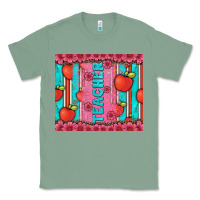 Sage teacher with  flower glitter and serape leopard Classic Tee - Artiststas