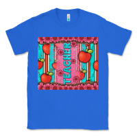 True Royal teacher with  flower glitter and serape leopard Classic Tee - Artiststas