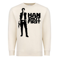 Sandshell han shot first Premium Sweatshirt - linhVisuals