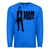 True Royal han shot first Premium Sweatshirt - linhVisuals