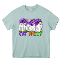 Arona cat sheet ghost cats halloween Heavy Core Tee - CowGirlArtShop