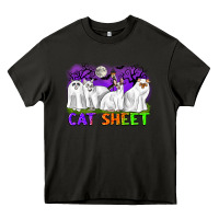 Asphalt cat sheet ghost cats halloween Heavy Core Tee - CowGirlArtShop