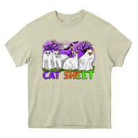 Mossy cat sheet ghost cats halloween Heavy Core Tee - CowGirlArtShop