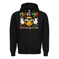 Black peace out 2024 kindergarten Zipper Hoodie - JahusDesignShop