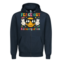 Navy peace out 2024 kindergarten Zipper Hoodie - JahusDesignShop