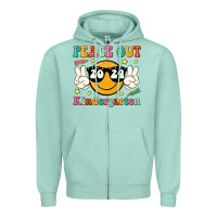 Seafoam peace out 2024 kindergarten Zipper Hoodie - JahusDesignShop