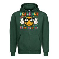 Sports Green peace out 2024 kindergarten Zipper Hoodie - JahusDesignShop