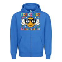 True Royal peace out 2024 kindergarten Zipper Hoodie - JahusDesignShop