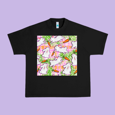 Easter Bunnies With Carrots Seamless Pattern Urban Heavy Tee Designed By Bundleandbundleshop