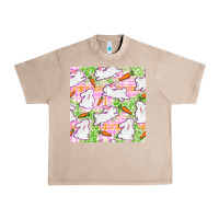 French Oak Easter Bunnies With Carrots Seamless Pattern Urban Heavy Tee - BundleAndBundleShop