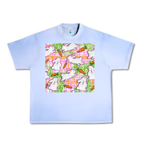 Grape Ice Easter Bunnies With Carrots Seamless Pattern Urban Heavy Tee - BundleAndBundleShop