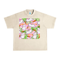 Sandshell Easter Bunnies With Carrots Seamless Pattern Urban Heavy Tee - BundleAndBundleShop