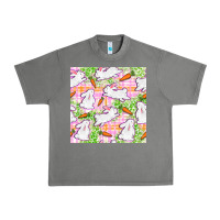 Tornado Easter Bunnies With Carrots Seamless Pattern Urban Heavy Tee - BundleAndBundleShop