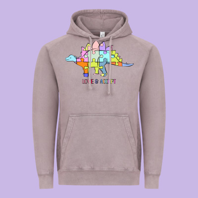 Titi Pretty Art Love And Accept Vintage Hoodie Designed By Cowhidedigitalart