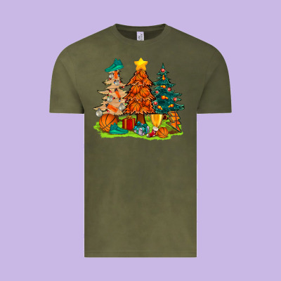 Christmas Basketball Trees Bbs Vintage Tee Designed By Bundleandbundleshop