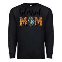 Black blessed mom Premium Sweatshirt - JahusDesignShop