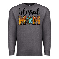 Charcoal Heather blessed mom Premium Sweatshirt - JahusDesignShop