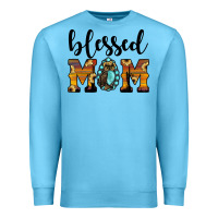 Ocean Blue blessed mom Premium Sweatshirt - JahusDesignShop
