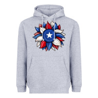 Heather Grey sunflower texas flag 2 Heavyweight Hoodie - JahusDesignShop