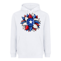 White sunflower texas flag 2 Heavyweight Hoodie - JahusDesignShop