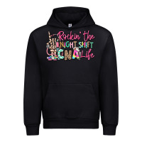 Black rockin the night shift cna life Urban Hoodie - RanaPortraitStore