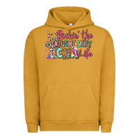Pigment Peanut Butter rockin the night shift cna life Urban Hoodie - RanaPortraitStore