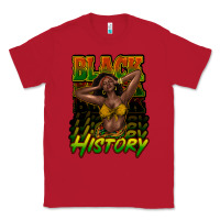 Red Black history afro woman Classic Tee - HowdyJamesFarm