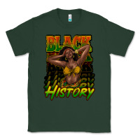 Sports Green Black history afro woman Classic Tee - HowdyJamesFarm