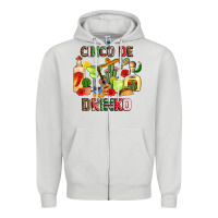 Dove Grey cinco de drinko Zipper Hoodie - JahusDesignShop
