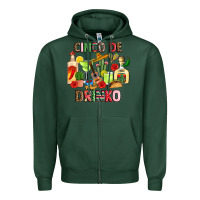 Sports Green cinco de drinko Zipper Hoodie - JahusDesignShop