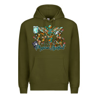 Army Green physician assistant Premium Hoodie - RacoonDesign