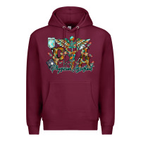 Burgundy physician assistant Premium Hoodie - RacoonDesign