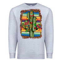 Heather Grey Christmas cactus Premium Sweatshirt - JahusDesignShop