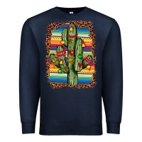 Navy Christmas cactus Premium Sweatshirt - JahusDesignShop