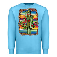 Ocean Blue Christmas cactus Premium Sweatshirt - JahusDesignShop