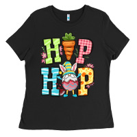 Black Easter hip hop gnome Ladies Tee - OliviaCreatesArt