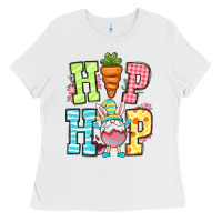 White Easter hip hop gnome Ladies Tee - OliviaCreatesArt