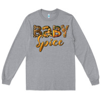 Heather Grey baby spice Long Sleeve Tee - BundleAndBundleShop