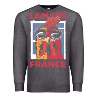 Charcoal Heather le mans t  shirt le mans france gallic rooster t  shirt Premium Sweatshirt - linhVisuals