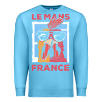 Ocean Blue le mans t  shirt le mans france gallic rooster t  shirt Premium Sweatshirt - linhVisuals