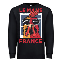 Black le mans t  shirt le mans france gallic rooster t  shirt Premium Sweatshirt - linhVisuals