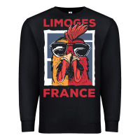 Black limoges t  shirt limoges france gallic rooster t  shirt Premium Sweatshirt - linhVisuals