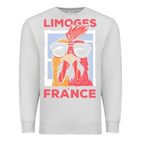 Dove Grey limoges t  shirt limoges france gallic rooster t  shirt Premium Sweatshirt - linhVisuals